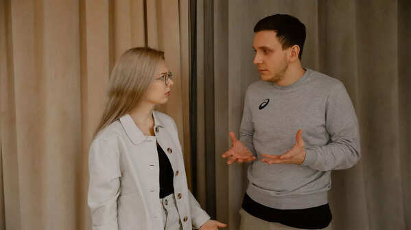 Couple avoiding discussion about the future