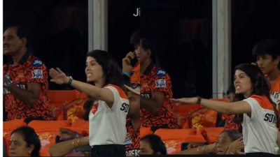 Kavya Maran's expressive reactions during IPL matches.