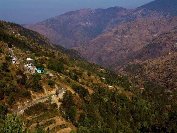 A scenic view of Pangot, Uttarakhand